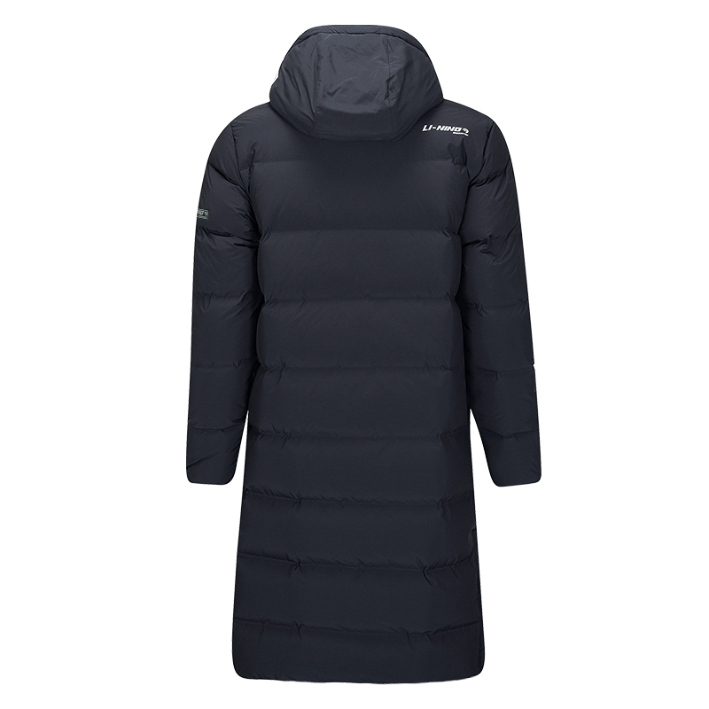 Lookbook 李寧羽毛球系列黑色保暖外套附標誌及國旗圖案 AYMT123-1