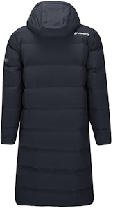 리닝 배드민턴 시리즈 블랙 로고 플래그 프린트 패딩 자켓. AYMT123-1 Lookbook 리닝 배드민턴 시리즈 블랙 로고 플래그 프린트 패딩 자켓. AYMT123-1