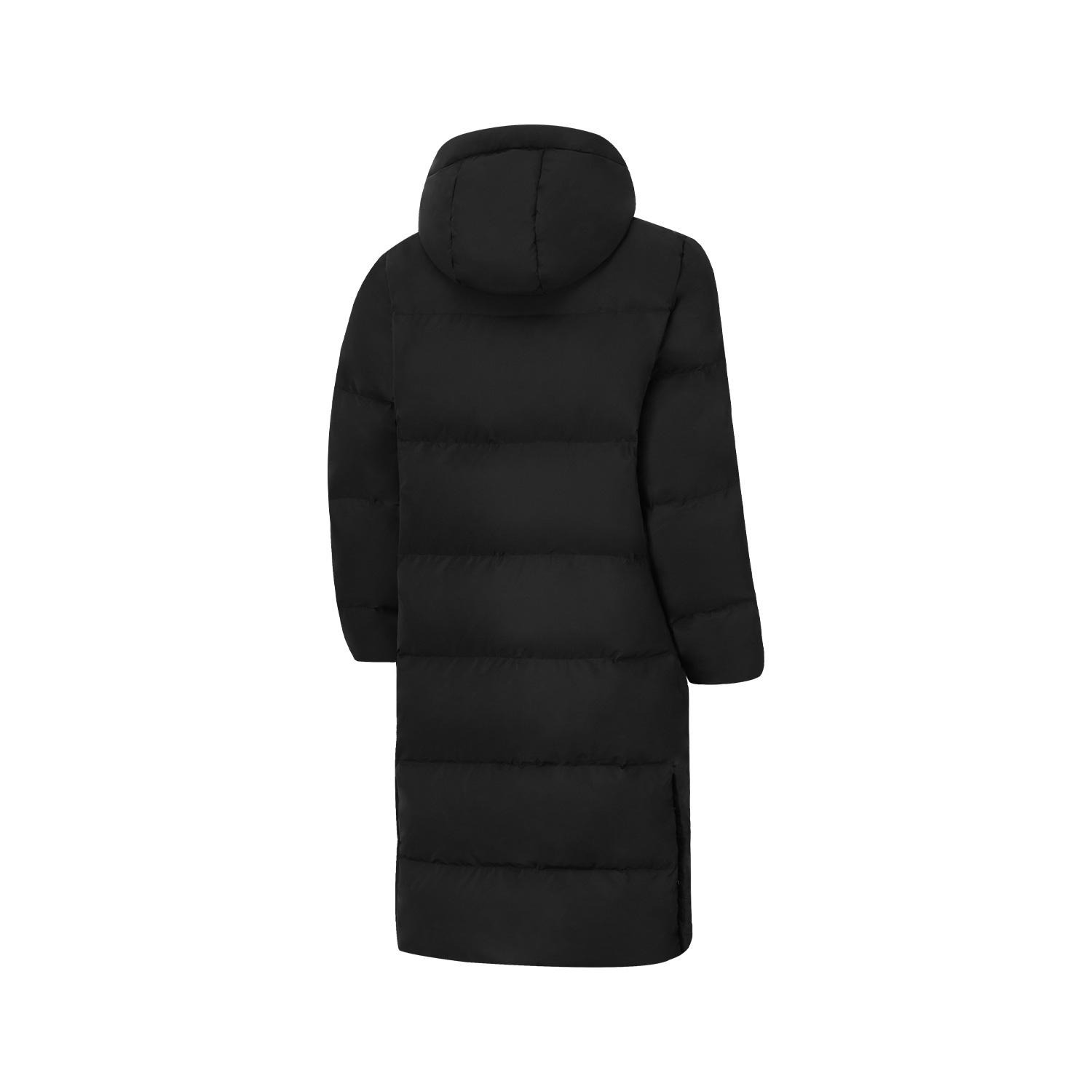 Lookbook リーニン ブラック フード付きダウンジャケット フリース裏地付き AYMT199-1