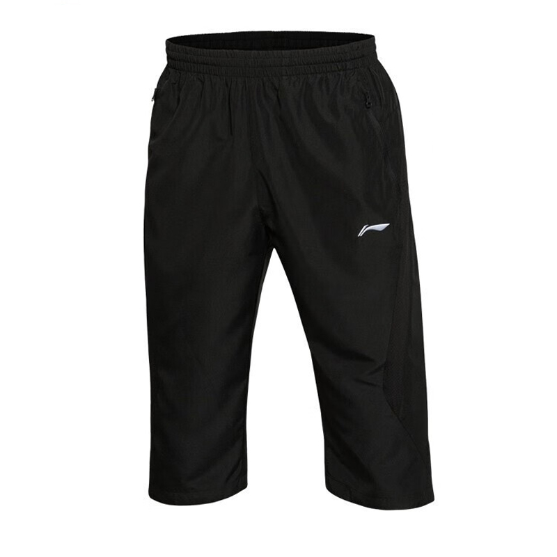 Li-Ning  Black Quick-Dry 3/4 Shorts - Loose Fit Badminton Series. AKQU425-1