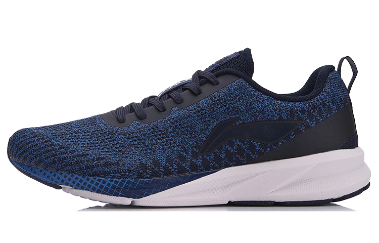 Buy Li-Ning ''Bleu Noir Multicolore Tricot Léger Amorti Chaussures Running'' ARHN101-4