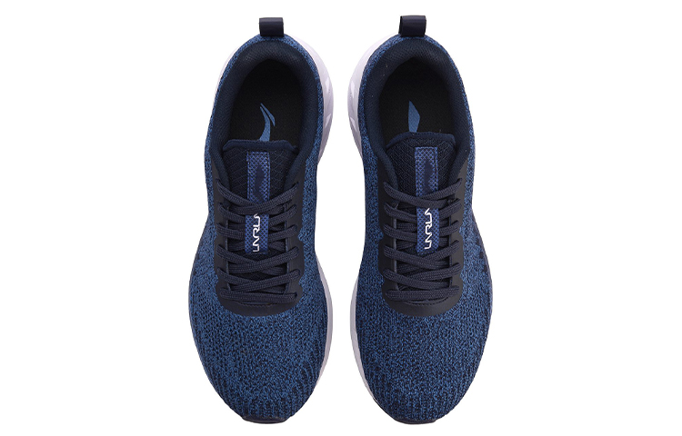 Shop Li-Ning ''Bleu Noir Multicolore Tricot Léger Amorti Chaussures Running'' ARHN101-4