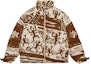 Buy Li-Ning Brown Short Puffer Jacket with Logo Embroidery and Windproof Design. AYMS077-1