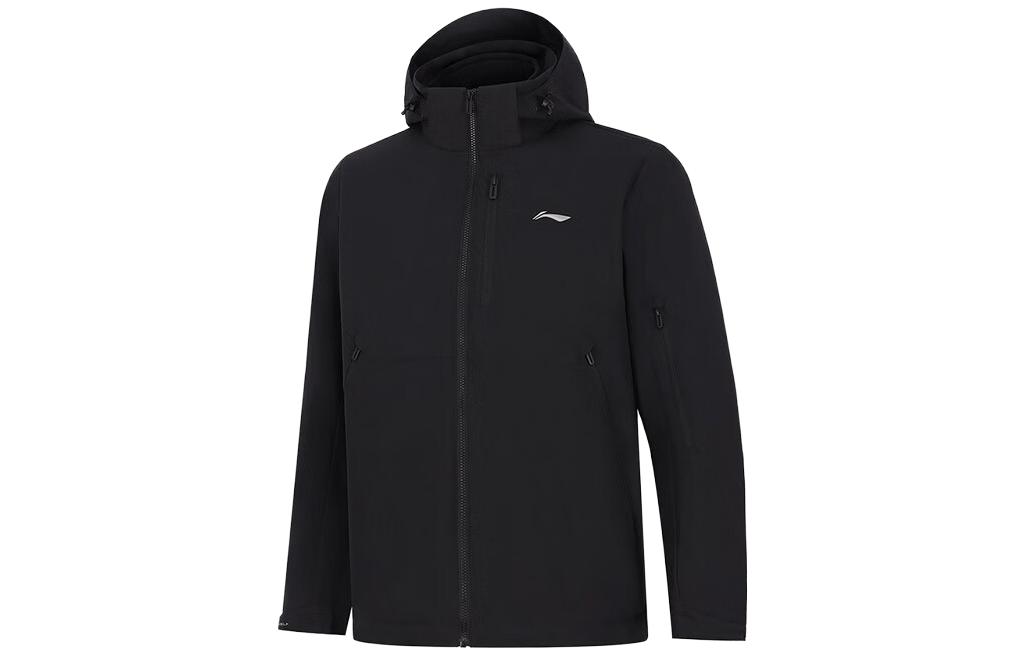 Order 李宁健身系列纯色三合一连帽运动夹克 AWBT015-5