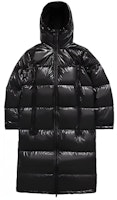 Li-Ning Long Hooded Puffer Jacket - Solid Color Casual Black AYMN201 -2 Li-Ning Long Hooded Puffer Jacket - Solid Color Casual Black AYMN201 -2