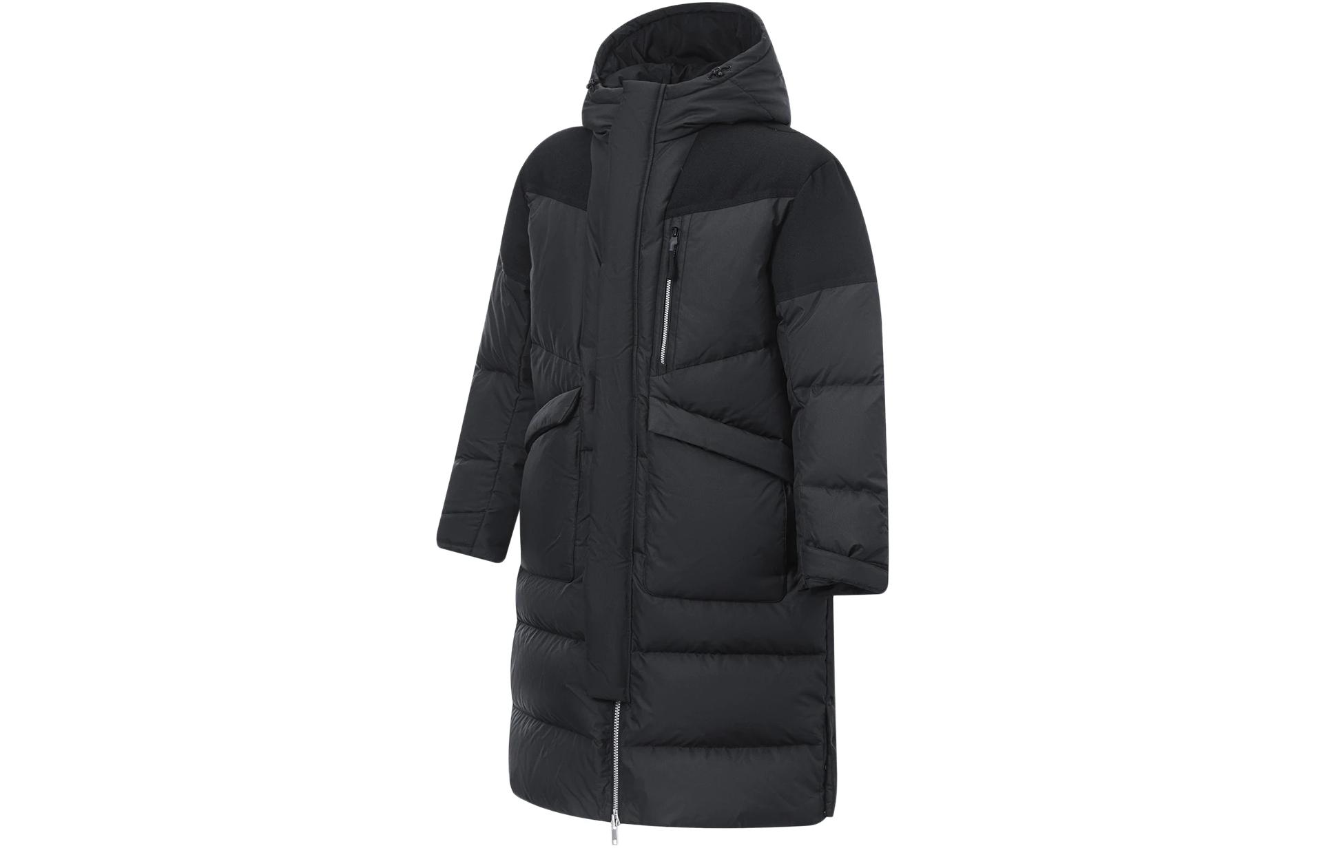 Li-Ning  Long Loose-Fit Puffer Jacket Black - Sport Lifestyle Series. AYMT069-1