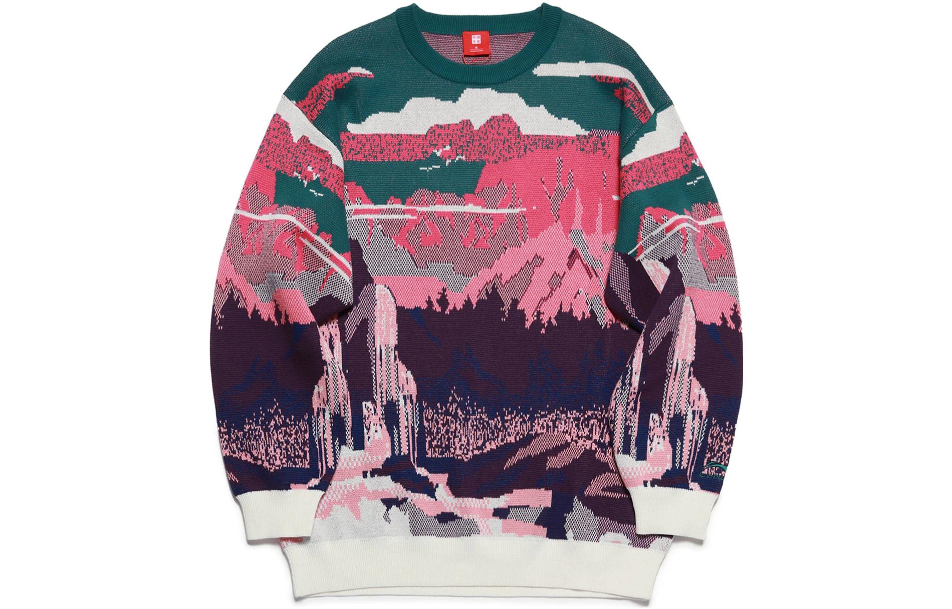 Li-Ning  Multi-Color Crewneck Pullover Sweater Multicolor AWDS271-2