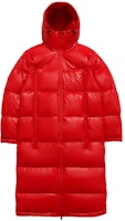 Li-Ning Red Puffer Jacket with Chinese Character Print Back. AYMN201-1 Li-Ning Red Puffer Jacket with Chinese Character Print Back. AYMN201-1