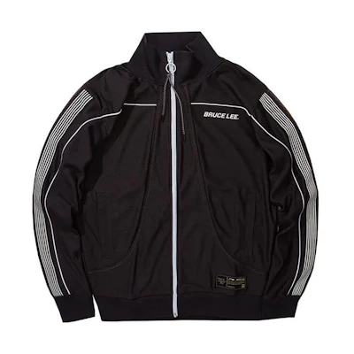 Li-Ning Solid Stripe Print Jacket Black AFDR985-3