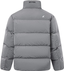 Li-Ning Jaket Pendek Tahan Air Hangat Bulu Angsa Abu-Abu Campuran. AYMT165-1 Lookbook Li-Ning Jaket Pendek Tahan Air Hangat Bulu Angsa Abu-Abu Campuran. AYMT165-1