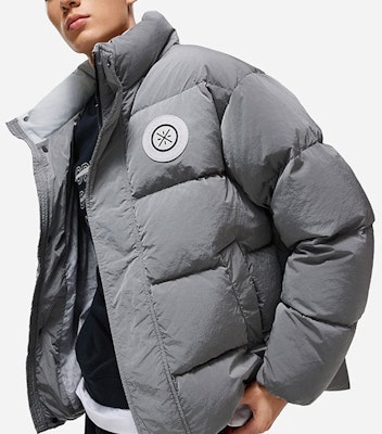 Li-Ning Water-Resistant Warm Loose Down Jacket Short Mixed Grey. AYMT165-1 Details for Li-Ning Water-Resistant Warm Loose Down Jacket Short Mixed Grey. AYMT165-1