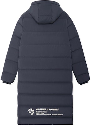 Li-Ning Winter Long Hooded Down Jacket Black - Badminton Logo & Flag Print AYMS209-3 Lookbook Li-Ning Winter Long Hooded Down Jacket Black - Badminton Logo & Flag Print AYMS209-3