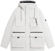 Li-Ning Winter Multi-Pocket Detachable Hood Down Jacket - Champagne White AYMS311-1 Li-Ning Winter Multi-Pocket Detachable Hood Down Jacket - Champagne White AYMS311-1