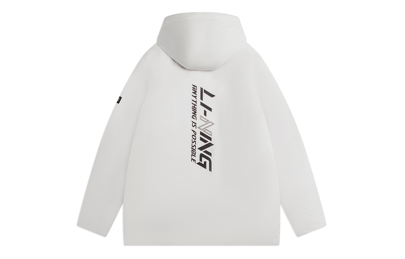 Lookbook Chaqueta Li-Ning Invierno Multi-Bolsillos con Capucha Desmontable - Blanco Champagne AYMS311-1