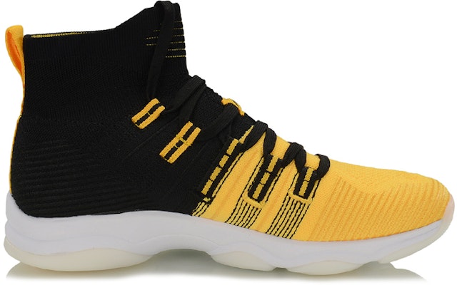 Li-Ning 'WuJie High-Top Retro Bola Keranjang Hitam Kuning' AFJP027-3 Order Li-Ning 'WuJie High-Top Retro Bola Keranjang Hitam Kuning' AFJP027-3