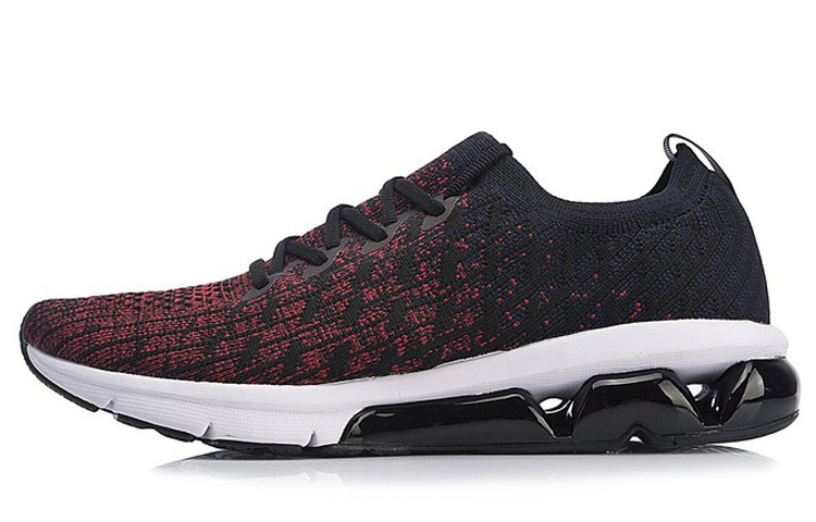 Li-Ning Air Arc Shock-Absorbing Low Top Running Shoe 'Black Red' ARHN049-5
