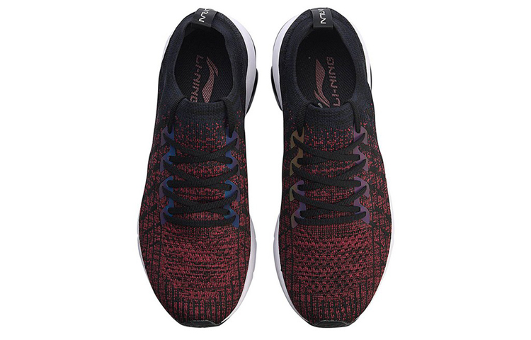 Shop Li-Ning Air Arc Schokabsorberende Lage Hardloopschoen ''Zwart Rood'' ARHN049-5