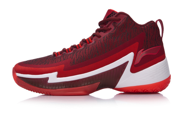 Li-Ning Airstrike 4 Mid-Top Red ABAM055-6