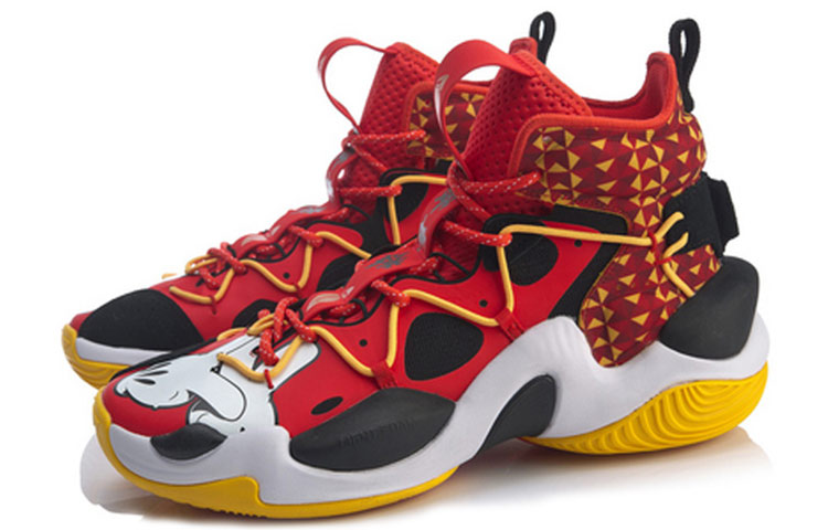 Lookbook Li-Ning Airstrike 6 Tinggi Merah/Kuning ABAQ011-6