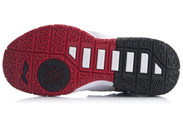 Shop LiNing李寧 全天4 防滑耐磨 低幫 籃球鞋 黑白紅