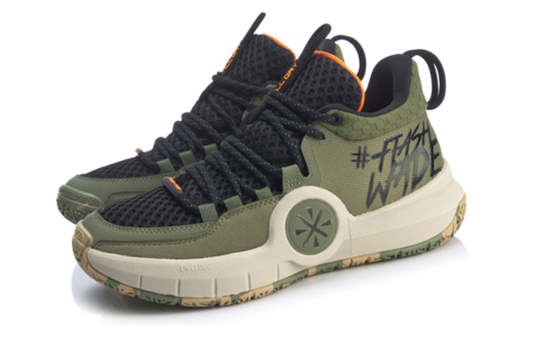 Lookbook LiNing李寧 全天4 ALL DAY 4 低筒 實戰籃球鞋 男款 軍綠色