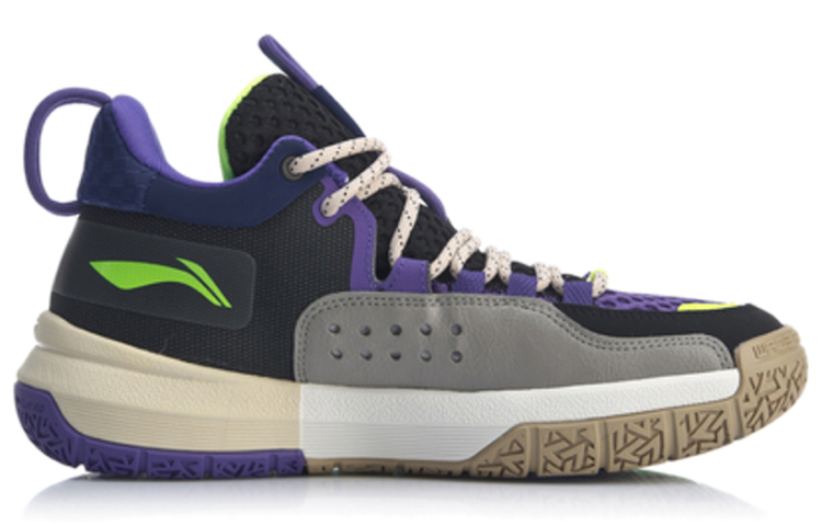 Order Li-Ning ALL DAY 4 Mid-Top Hitam/Ungu Bige ABPP025-7