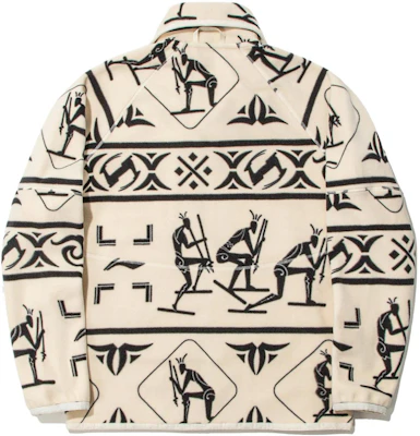Li-Ning Almaty Petroglyph Fleece Zip Jacket Unisex Pale Yellow Full Print AWDT711-1 Lookbook Li-Ning Almaty Petroglyph Fleece Zip Jacket Unisex Pale Yellow Full Print AWDT711-1