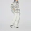 Shop Li-Ning Almaty Petroglyph Fleece Zip Jacket Unisex Pale Yellow Full Print AWDT711-1