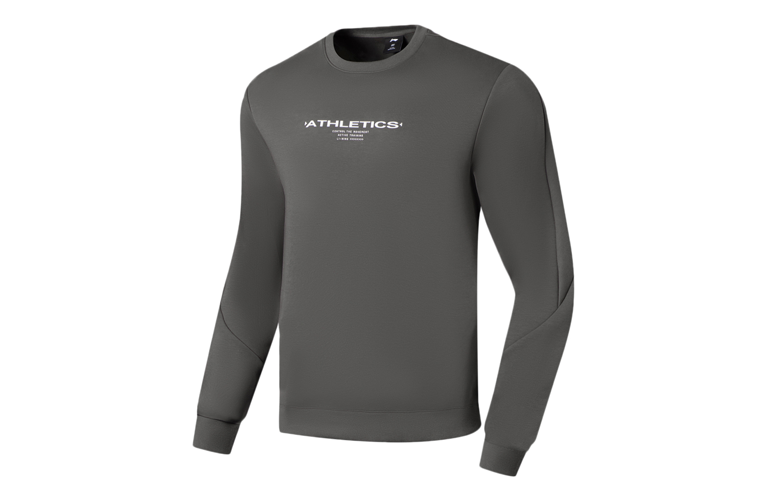 Li-Ning Alphabet Crewneck Sweatshirt Asphalt Grey AWDSF87-6