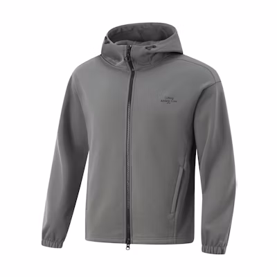 Li-Ning Antistatic Antibacterial Warm Hoodie Asphalt Gray Fitness Series AWDU993-7