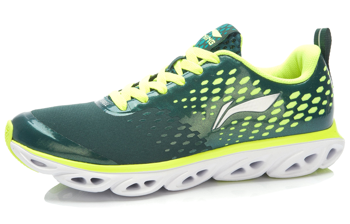 Order LiNing李寧 弧五代 減震跑步鞋 墨綠