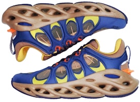 LiNing李寧 2019紐約時裝週展示款 弧ACE 復古拼貼運動跑步鞋 男女同款 藍棕 Shop LiNing李寧 2019紐約時裝週展示款 弧ACE 復古拼貼運動跑步鞋 男女同款 藍棕