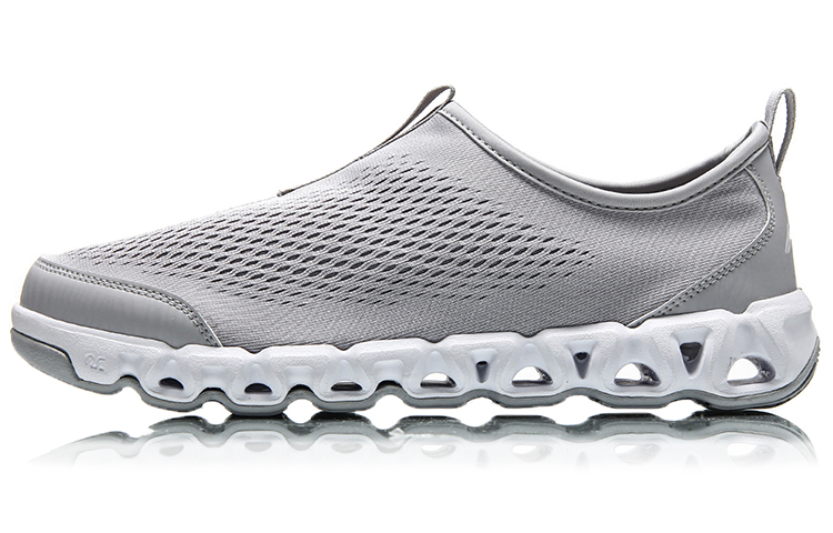 Buy Li-Ning Arc Outdoor Baskets Basses Running ''Gris Blanc'' AHLM009-5
