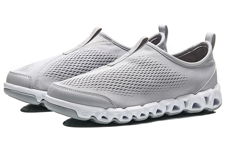 Lookbook Li-Ning Arc Outdoor Baskets Basses Running ''Gris Blanc'' AHLM009-5