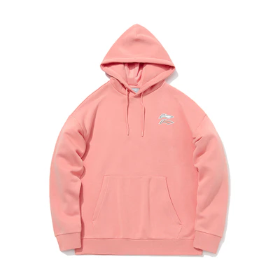 Li-Ning Athleisure Oversized Pullover Hoodie Pink (Unisex) AWDQB38-6