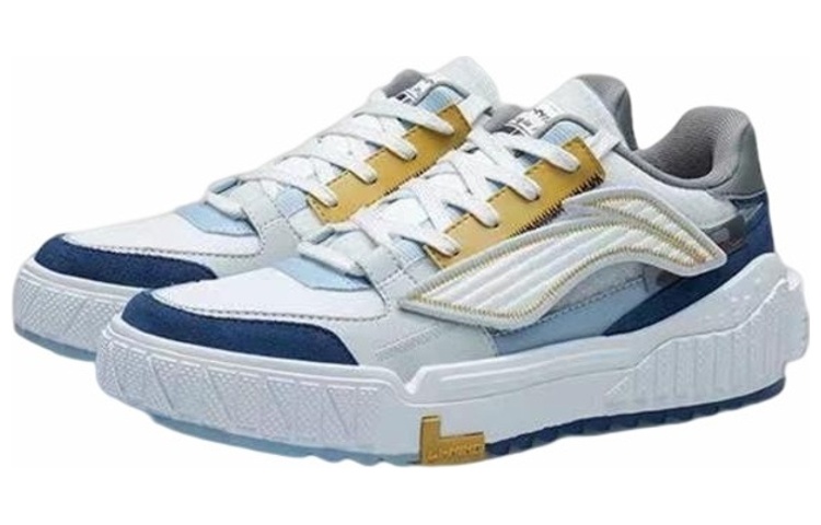 Lookbook Li-Ning Attack Ace 'Putih Biru Kuning' AGCR309-4