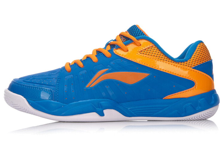Li-Ning Attack Badminton Training Shoes 'Blue Orange' AYTM023-1