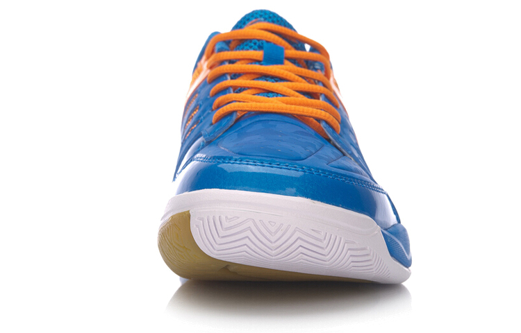 Shop Chaussures de Badminton Li-Ning Attack Entraînement ''Bleu Orange'' AYTM023-1