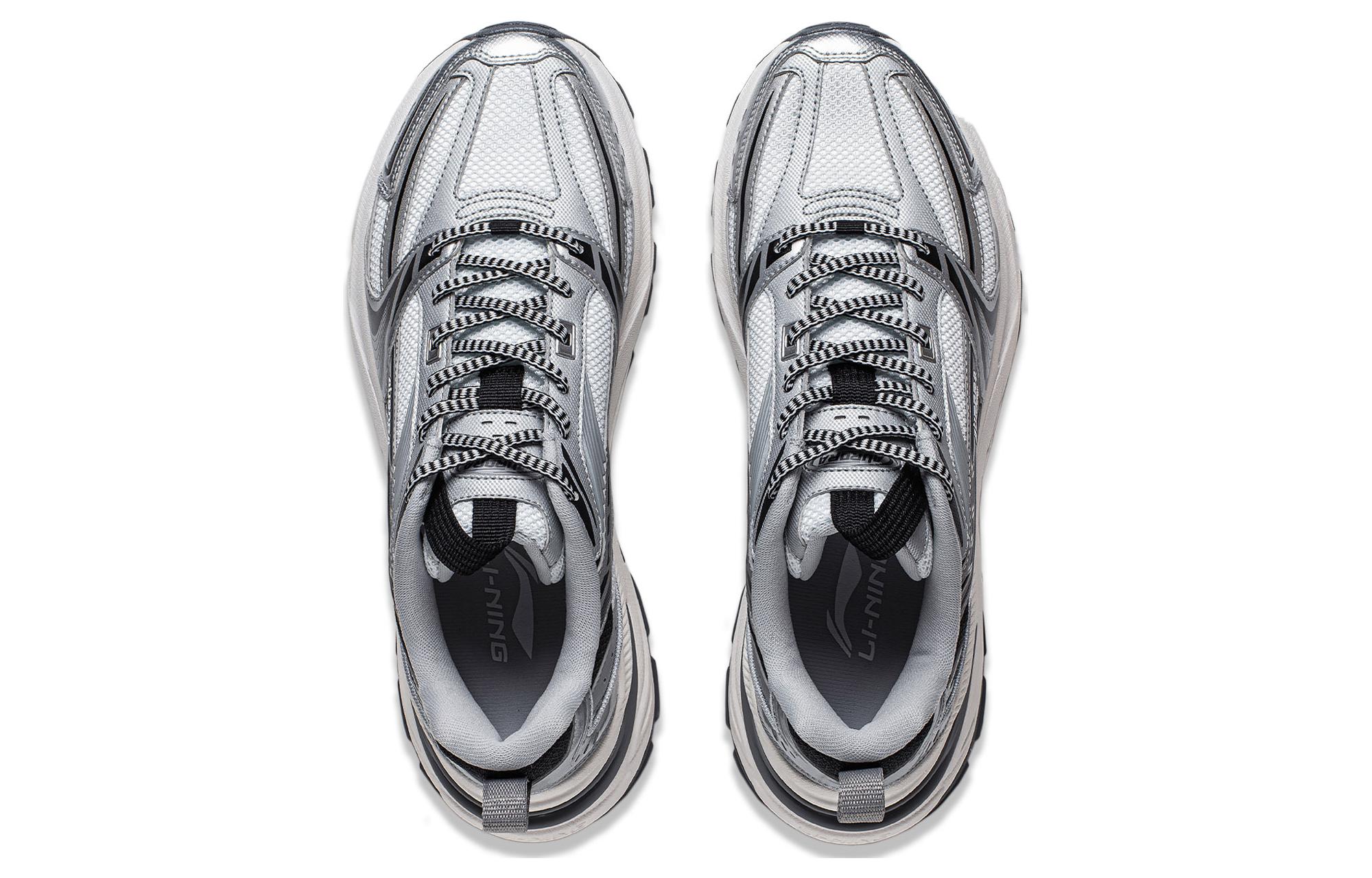 Shop LiNing李寧 極光2K V2 耐磨 低筒 生活休閒鞋 男款 白銀