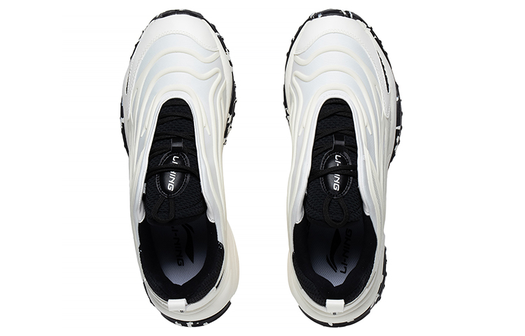 Lookbook Li-Ning Aurora WindWalker V2 'Putih Hitam' AGCS159-1