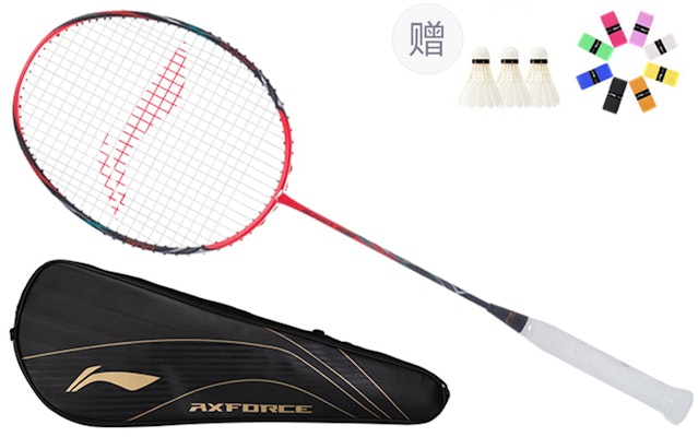 Li-Ning AXFORCE 80 Carbon Fiber Badminton Racket - Pro Offensive Black/Red AYPR264-1 Buy Li-Ning AXFORCE 80 Carbon Fiber Badminton Racket - Pro Offensive Black/Red AYPR264-1