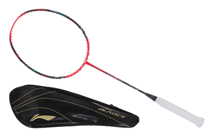Lookbook Li-Ning AXFORCE 80 Carbon Fiber Badminton Racket - Pro Offensive Black/Red AYPR264-1