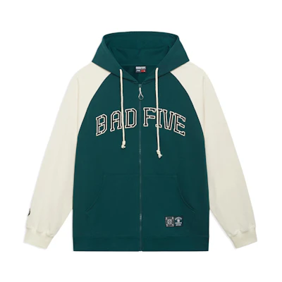 Li-Ning BADFIV Colorblock Logo Hoodie Unisex - Dark Green AWDSH17-1