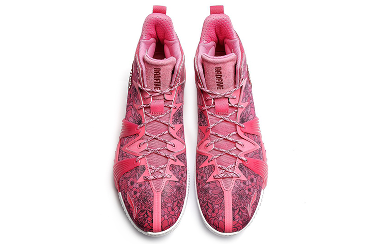 Lookbook LiNing李寧 反伍1 Badfive 怒放 花卉限定 防滑減震耐磨 高筒 籃球鞋 粉