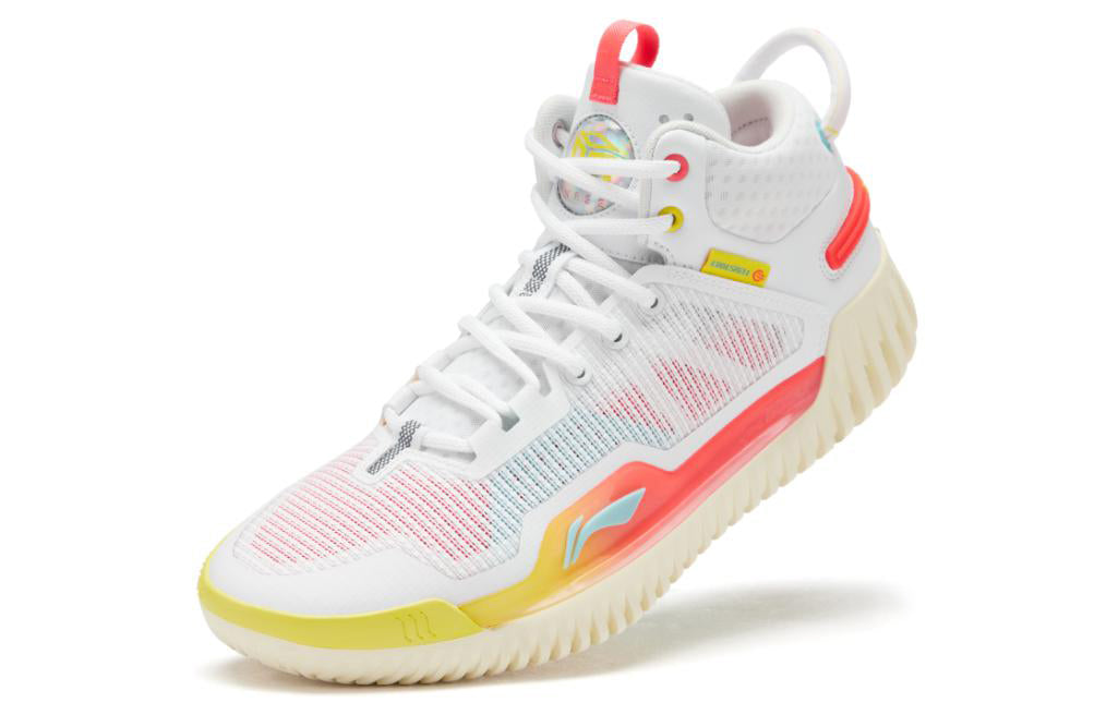 Shop Li-Ning Badfive 3 'White Yellow' ABFT005-2