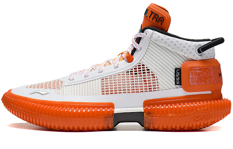 Order Li-Ning BadFive 3 Ultra Mid 'Putih Oranye' Sepatu Basket ABFS011-9