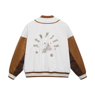 Li-Ning BADFIVE Basketball Colorblock Letter Jacket Beige () AJMT299-1