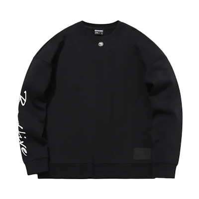 Li-Ning BADFIVE Basketball Crewneck Pullover Sweatshirt Black () AWDQ751-4