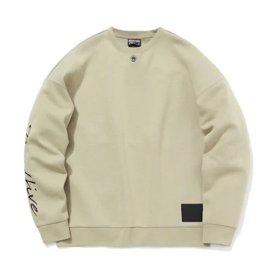 Li-Ning BADFIVE Basketball Crewneck Sweatshirt Khaki - Casual Sportswear AWDQ751-1