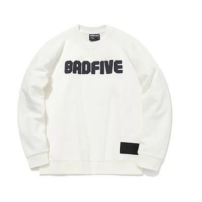 Li-Ning BADFIVE Basketball Fleece Pullover Crewneck Sweatshirt White Mens AWDQ773-1